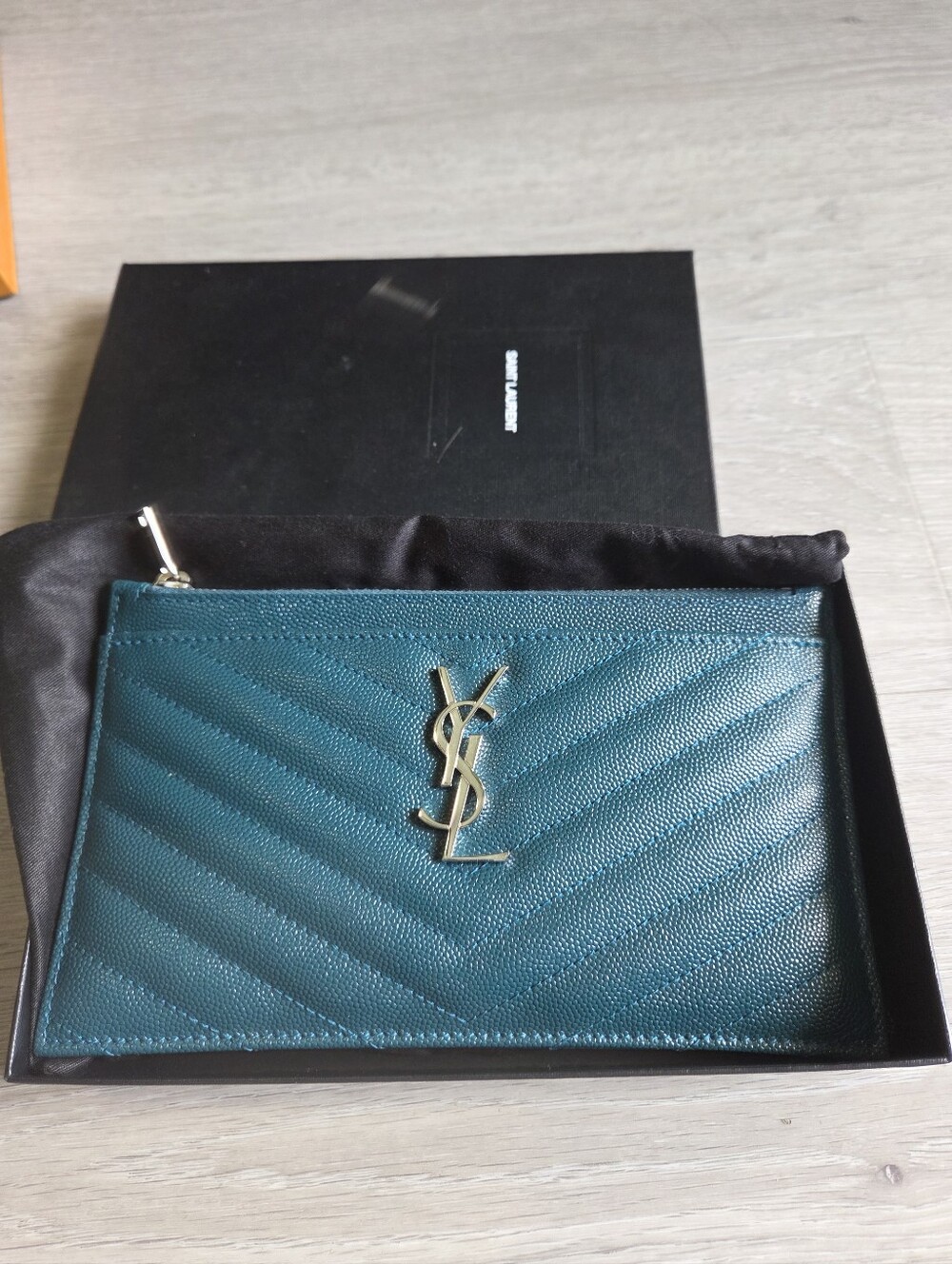 Saint Laurent Zip Card Pouch